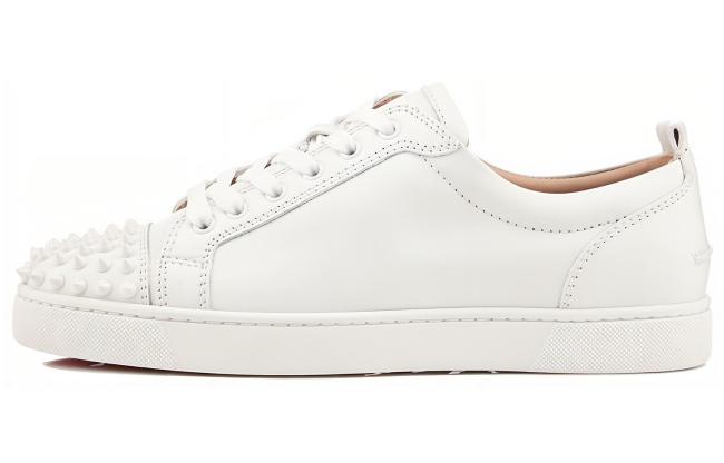 Christian Louboutin Louis Junior Spikes White