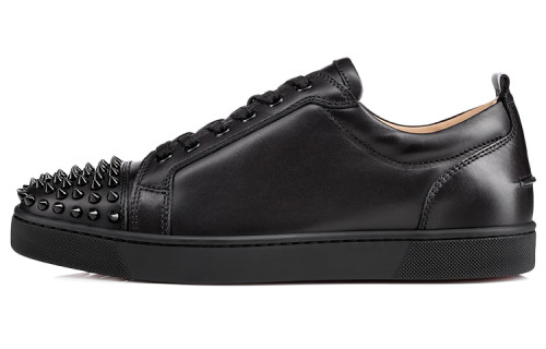Christian Louboutin Louis Junior Spikes Flat Black