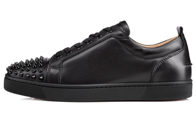 Christian Louboutin Louis Junior Spikes Flat Black