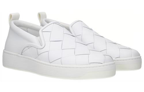 Bottega Veneta Stylish Skateboarding Shoes White