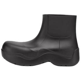 Bottega Veneta Puddle Rain Boots Ankle Boots Black