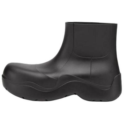 Bottega Veneta Puddle Rain Boots Ankle Boots Black