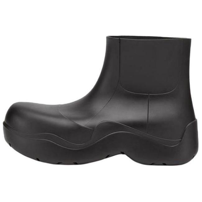 Bottega Veneta Puddle Rain Boots Ankle Boots Black