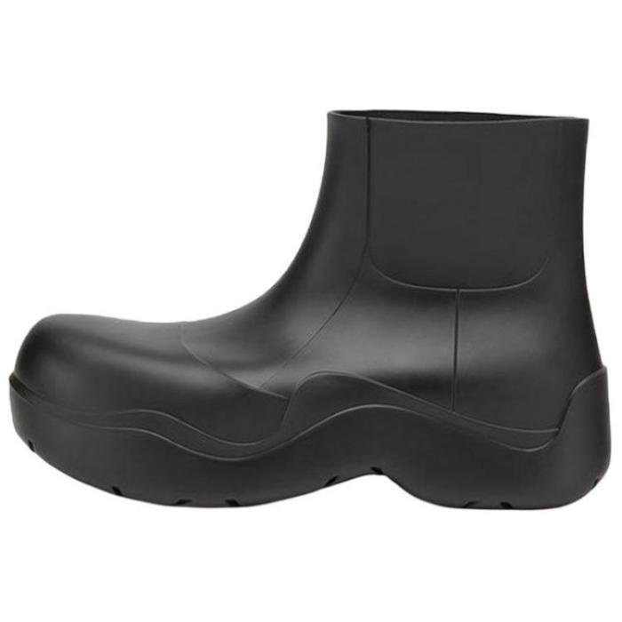 Bottega Veneta Puddle Rain Boots Ankle Boots Black
