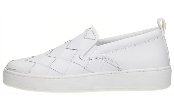 Bottega Veneta Stylish Skateboarding Shoes White
