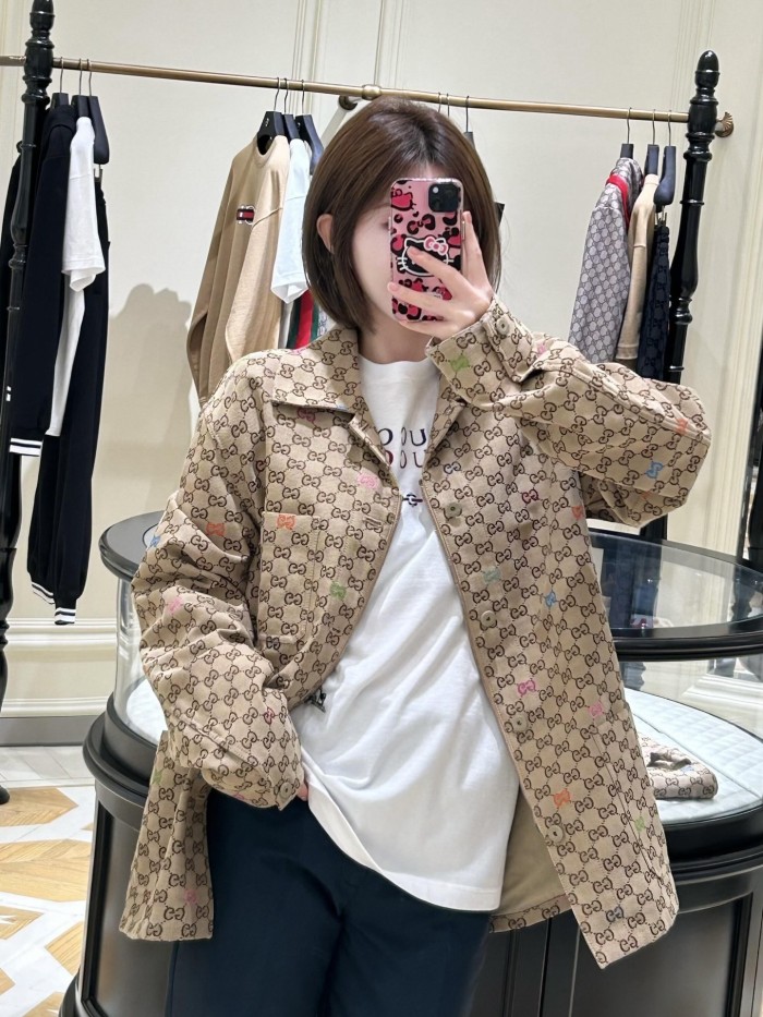 GUCCI Gg Monogrammed Zip Up Jacket