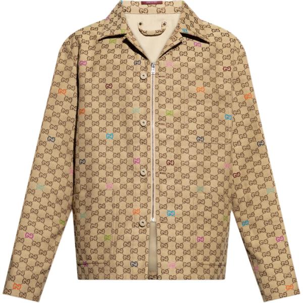 GUCCI Gg Monogrammed Zip Up Jacket