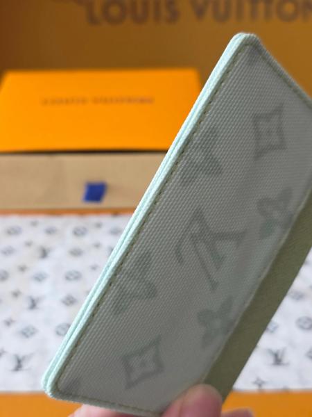 LOUIS VUITTON Monogram 130 Coated Canvas Card Holder Card Holder Small Women's Green M27753 size 11*0.5*7cm