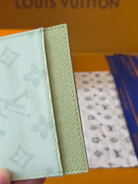 LOUIS VUITTON Monogram 130 Coated Canvas Card Holder Card Holder Small Women's Green M27753 size 11*0.5*7cm