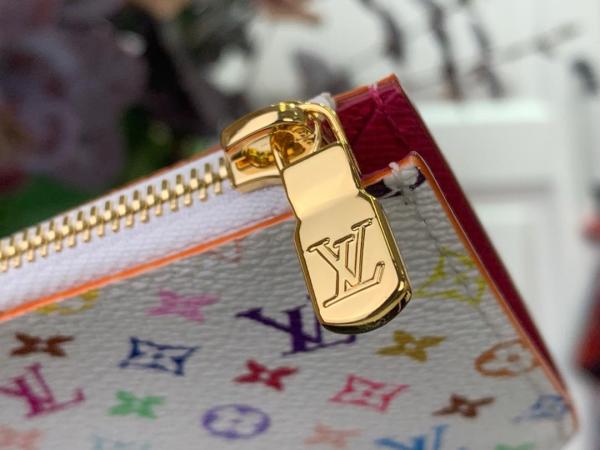 LOUIS VUITTON Takashi Murakami Collaboration Romy Coated Canvas Card Holder Card Holder Women's White M27706 size 12*0.8*8 cm