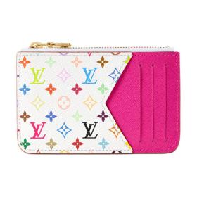 LOUIS VUITTON Takashi Murakami Collaboration Romy Coated Canvas Card Holder Card Holder Women's White M27706 size 12*0.8*8 cm