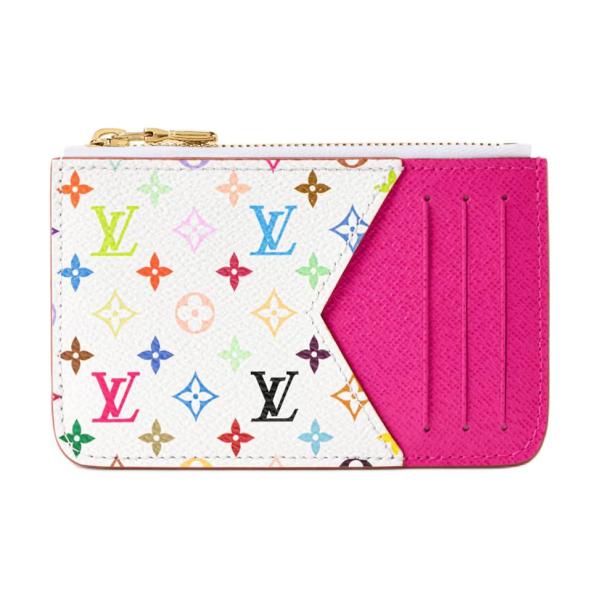 LOUIS VUITTON Takashi Murakami Collaboration Romy Coated Canvas Card Holder Card Holder Women's White M27706 size 12*0.8*8 cm