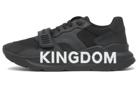 Burberry Ramsey Kingdom Cow Leather Low top Casual Shoes Black