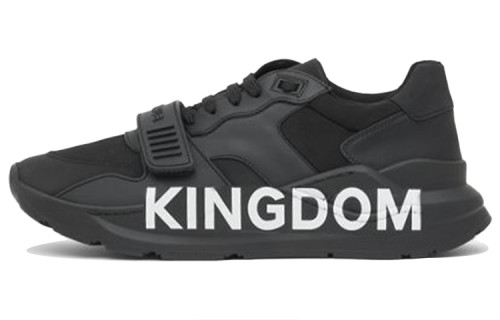 Burberry Ramsey Kingdom Cow Leather Low top Casual Shoes Black