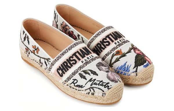 DIOR Granville Espadrilles Women's White Floral