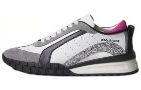 DSQUARED 2 Casual Shoes Women's Low top White Gray Purple