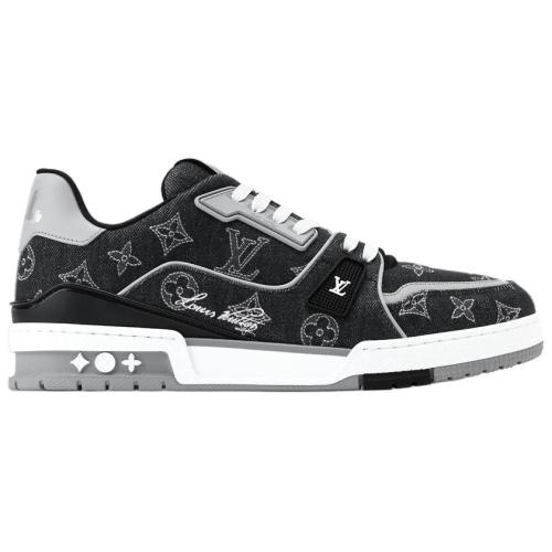 LOUIS VUITTON Trainer Low top Skateboard Shoes Black