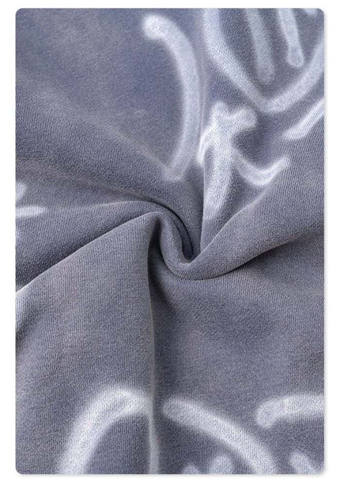 Men's Vintage Acid Wash Zip Up Hoodie, Graffiti Graphic Oversized Hooded Sweatshirt, Y2K Harajuku Streetwear Full Zip Jacket with Pockets