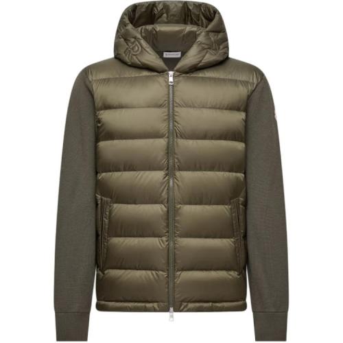 Moncler Panelled Zip Up Hooded Jacket