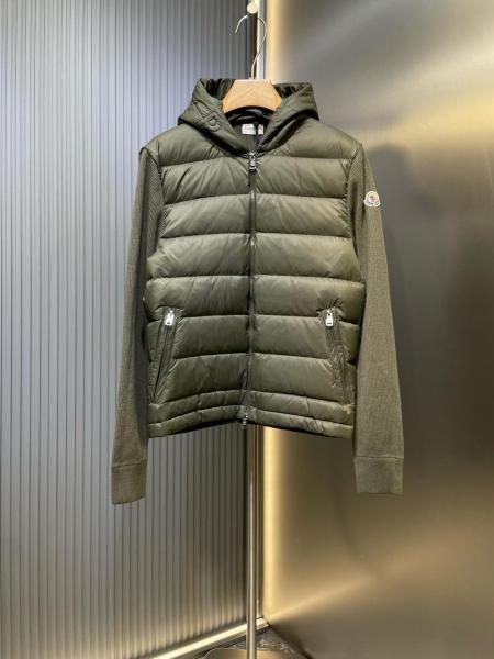 Moncler Panelled Zip Up Hooded Jacket