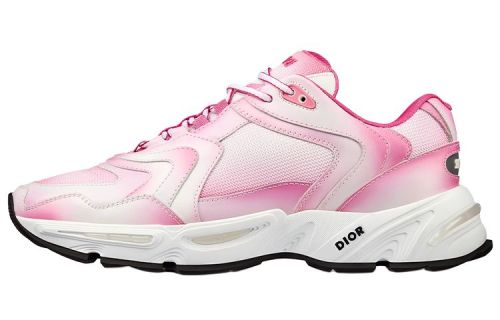 DIOR CD1 Leather Low top Casual Shoes Women's Gradient Pink