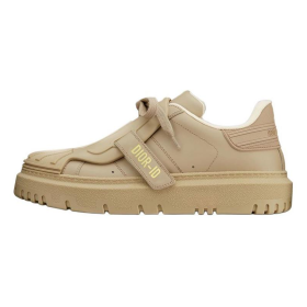 DIOR ID Cow Leather Low top Stylish Skateboarding Shoes Women's Beige