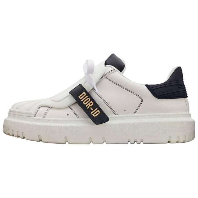 DIOR ID Shell Shoes Comfortable Low top Stylish Skateboarding Shoes Women's White Blue