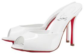 Christian Louboutin CL Me Dolly Slide Slippers Women's White