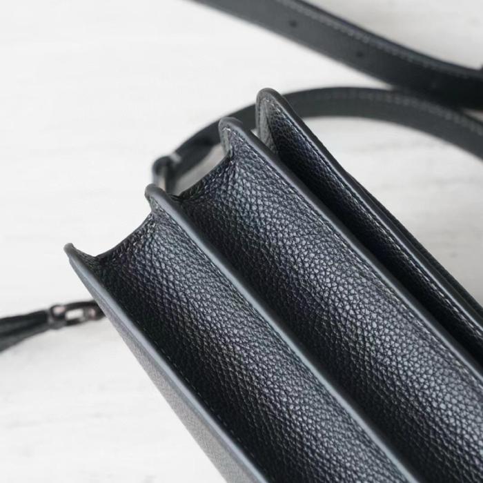 COACH Tabby Pebbled Leather Portable Crossbody Bag, Shoulder Bag Medium Women's Pure Black CH857-V5BLK size 26.03*8.25*15.24 cm