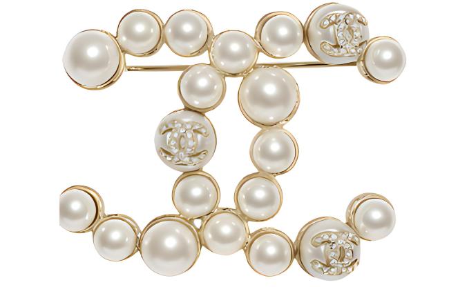 CHANEL Brooches Women's Gold
