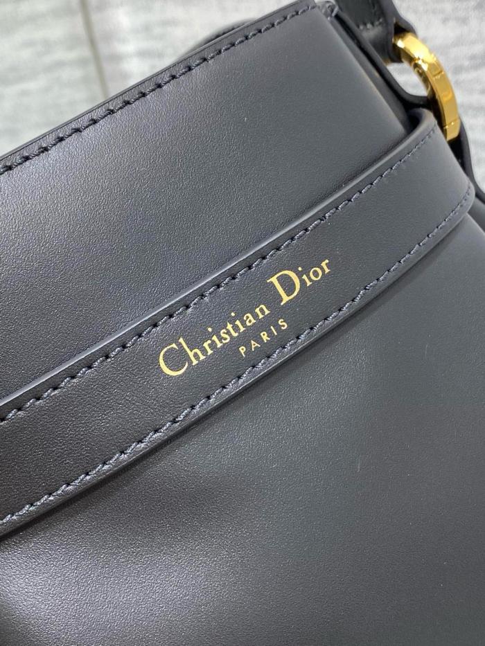 DIOR C'est Dior Old Cow Leather Bucket Bag, Handbag, Shoulder Bag Women's Black M2271UBHA-M900 size 24*10*24.5 cm