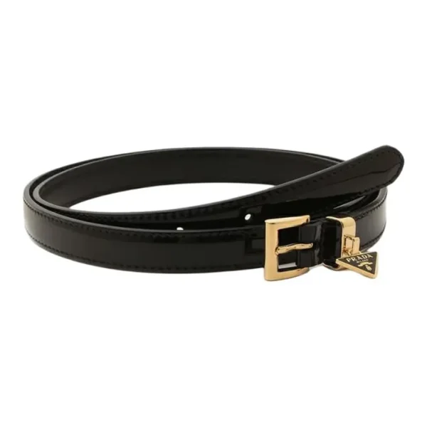 PRADA Leather Belts Women's Black