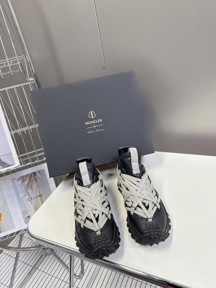 Rick Owens X Moncler Trailgrip Megalace Black