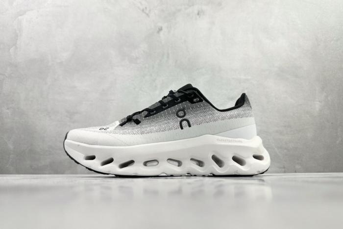 On Cloudtilt Cushioning Abrasion Resistant Breathable Low top Running Shoes White Black