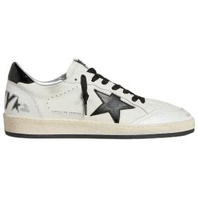 Golden Goose Ball Star Wishes Sheepskin Low top Skateboard Shoes White Black