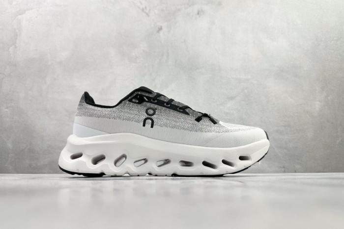 On Cloudtilt Cushioning Abrasion Resistant Breathable Low top Running Shoes White Black