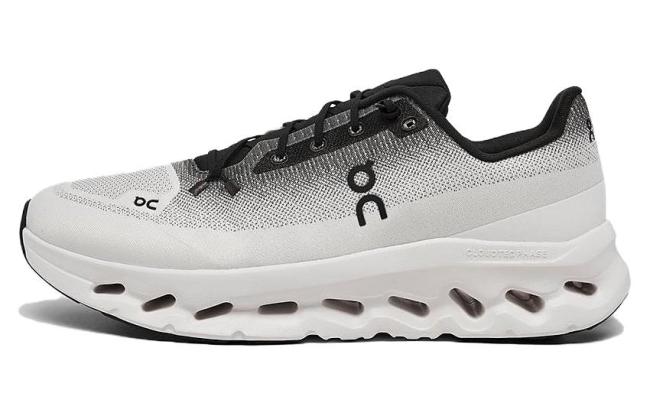 On Cloudtilt Cushioning Abrasion Resistant Breathable Low top Running Shoes White Black