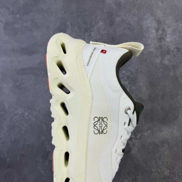 On x LOEWE Cloudtilt 2 Low top Casual Shoes White Green