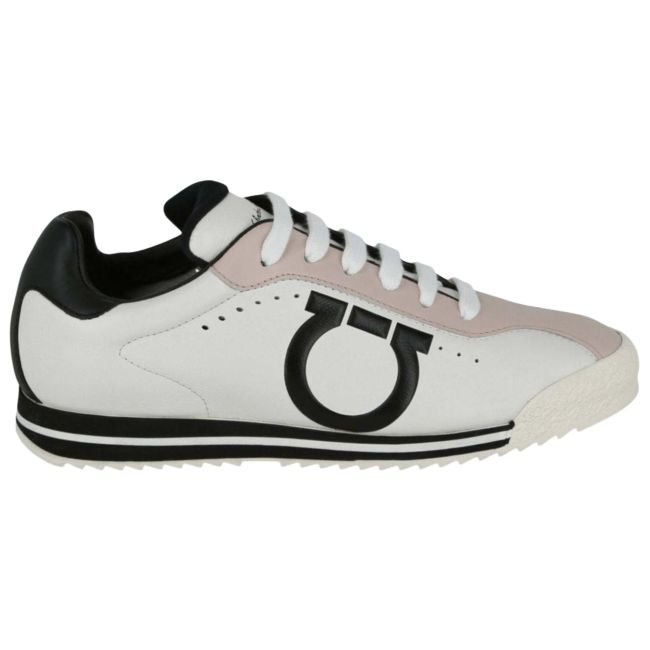 FERRAGAMO Low top Casual Shoes Men's White Pink