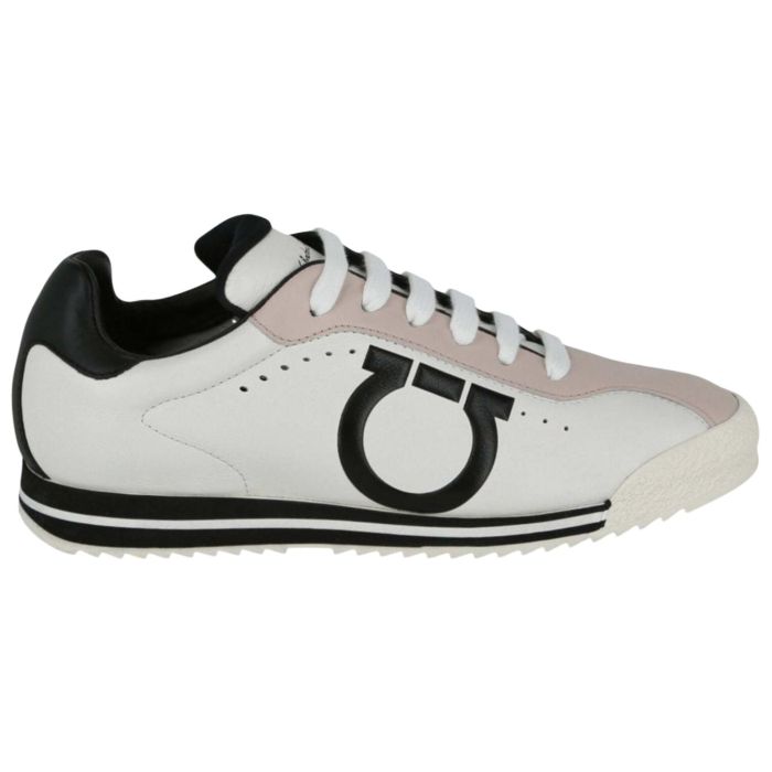 FERRAGAMO Low top Casual Shoes Men's White Pink