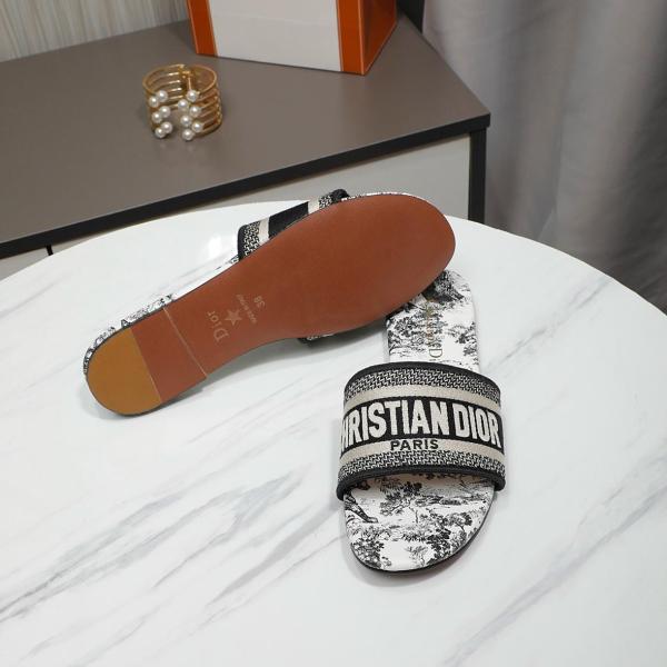 DIOR Dway Slide Slippers Women's Dark Blue