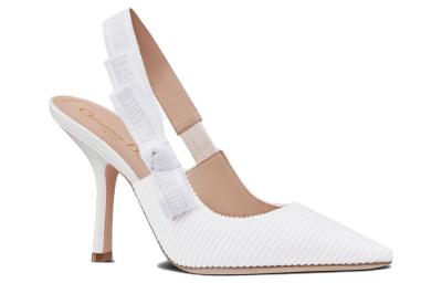 DIOR J'Adior Slim Heel High Heels 10cm Women's White