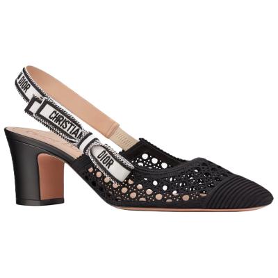 DIOR Moi Block Heel High Heels Women's Black