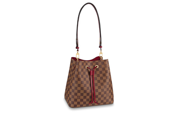 LOUIS VUITTON NOE Leather Bucket Bag, Portable Crossbody Bag, Shoulder Bag Women's N40214 size 26*17.5*26 cm