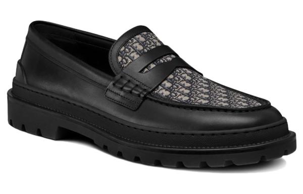 DIOR Explorer Loafer 'Black Oblique Jacquard'