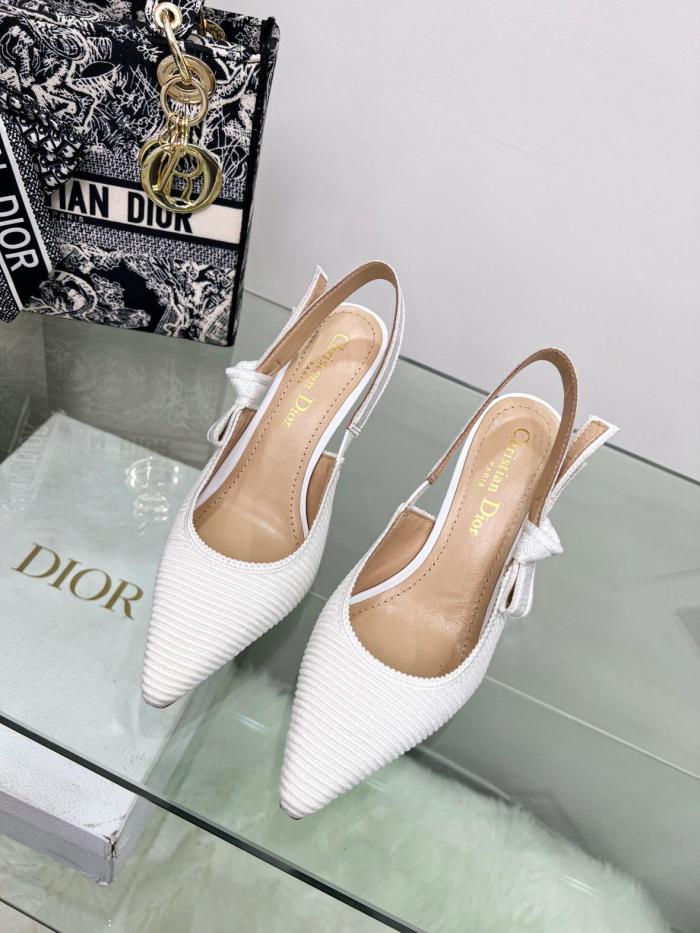 DIOR J'Adior Slim Heel High Heels 10cm Women's White