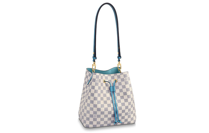 LOUIS VUITTON NeoNoe Damier Azur Mm Bleuet N40153 size 26*17.5*26 cm