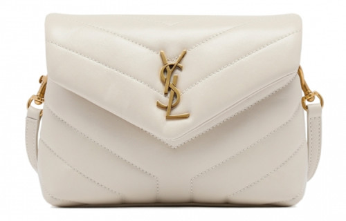 SAINT LAURENT LouLou Toy Logo Plaque Shoulder Bag 678401DV7079207 size 19*7*14 cm