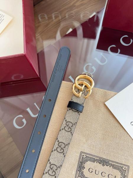 GUCCI Reversible Gg Marmont Thin Belt 2 CM
