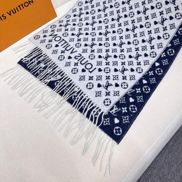 LOUIS VUITTON Cashmere Scarves Women's 177*45cm